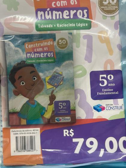 Imagem de Construindo com os números tabuada 5º ano -construir - Livros