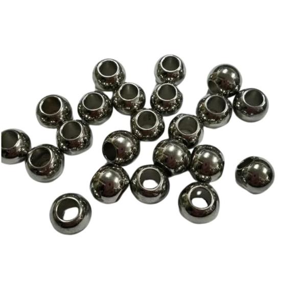 Imagem de Conta Abs Metalizada 12Mm Ccb-12R Grafite Com 25G - Kit