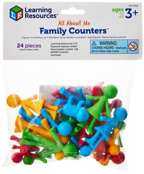 Imagem de Contadores Familiares Learning Resources Smart Pack - Aprendizagem Tátil, Contagem e Classificação (24 Peças - 3+)