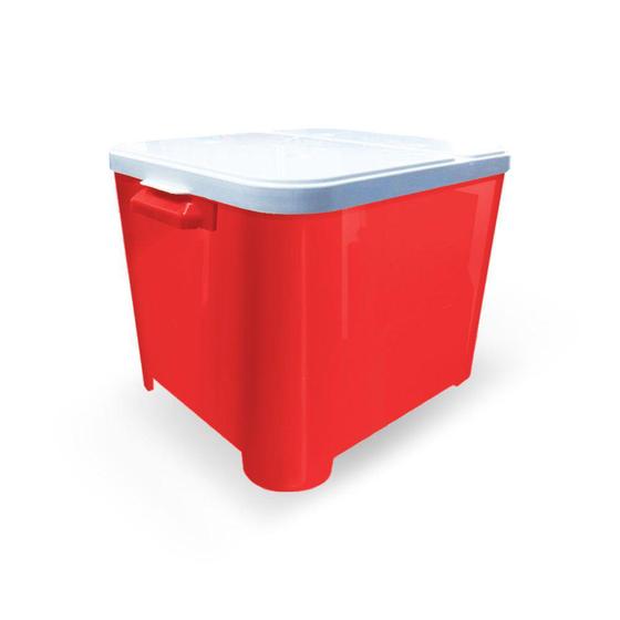 Imagem de Container Furacao Pet 15 Kg Vermelho Canister Porta Ração - Furacão Pet