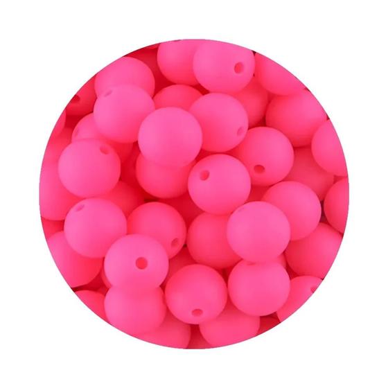 Imagem de Contas de Silicone 12mm e 15mm (50 Peças) - Para Pulseiras, Colares e Chupetas