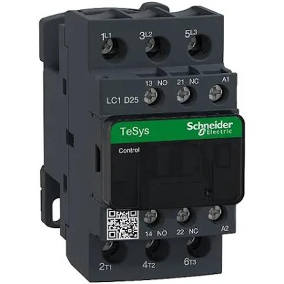 Imagem de Contator 3P 25A 220V 1NA+1NF TESYS D LC1D25M7 SCHNEIDE