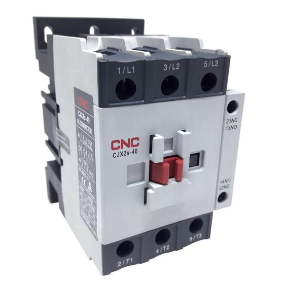 Imagem de Contator AC CJX2S-40 CNC 380V - 40A 3P IEC/EN60947-4