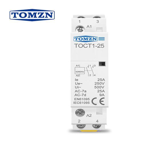 Imagem de Contator Modular 25A 2 Polos NA TOMZN TOCT1-25 220V