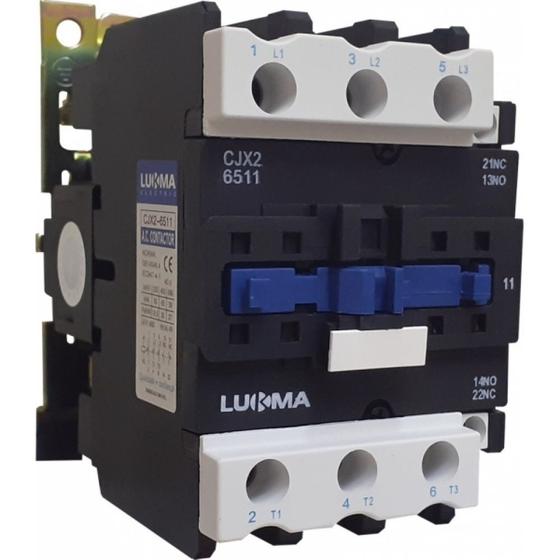 Imagem de Contator tripolar 65amp 220v cjx2-6511 01008 lukma