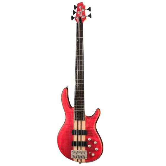 Imagem de Contrabaixo 5 Cordas Ativo Pré Bartolini Cort A5 PLUS FMMH Open Pore Black Cherry