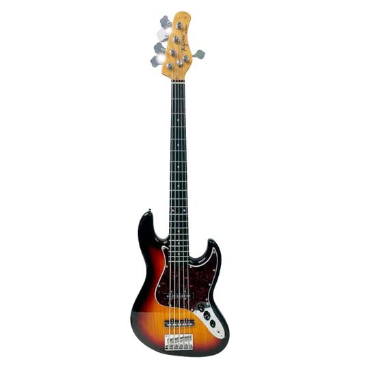 Imagem de ContraBaixo Tagima Tw73 5 Cordas Passivo Jazz Bass Sunburst