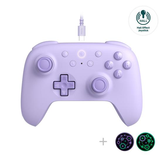 Imagem de Controlador com fio 8Bitdo Ultimate 2C Hall Effect Purple