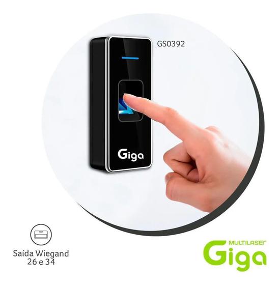 Imagem de Controlador d acesso Stand Alone biométria e cartão - GS0392 - Giga Security