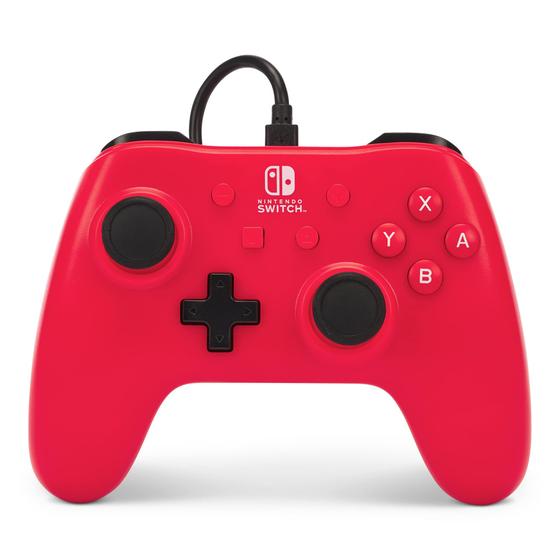 Imagem de Controlador de jogo PowerA Raspberry Red USB para Nintendo Switch