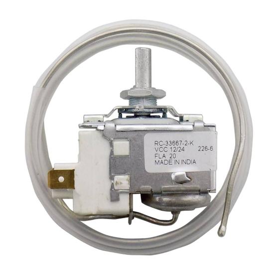 Imagem de Controlador de Temperatura Automotivos Termostato Universal Rotativo Robertshaw Blindado Capilar 900mm