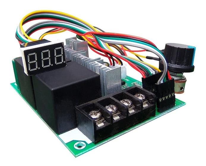 Imagem de Controlador De Velocidade Pwm 9-60v + Display Digital