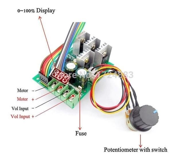 Imagem de Controlador De Velocidade Pwm Com Display Digital