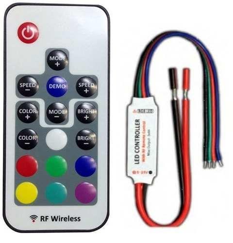 Imagem de Controlador Dimmer  com Controle Remoto - Fita Led Rgb