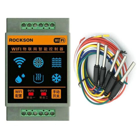 Imagem de Controlador Inteligente de Nível de Água WiFi Tuya - Sensor de Alarme e Sistema de Detecção Doméstica