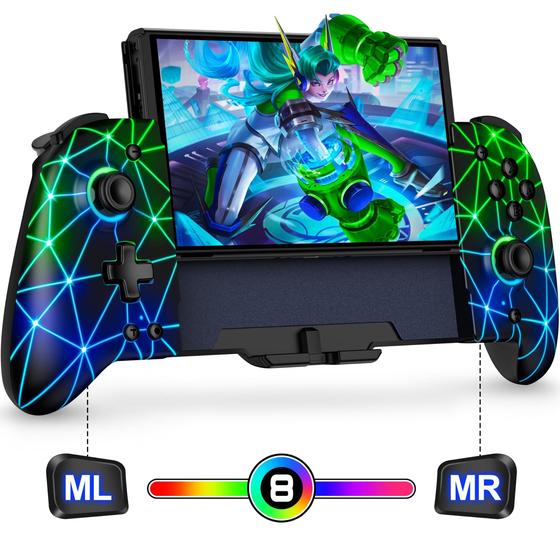 Imagem de Controlador Mocagen para Nintendo Switch/OLED com Iluminação RGB