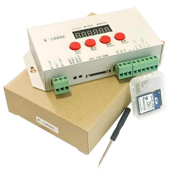 Imagem de Controlador RGB LED K-1000C/T-1000S (2048 Pixels) - Atualizado para WS2812B, WS2811, APA102 e WS2813