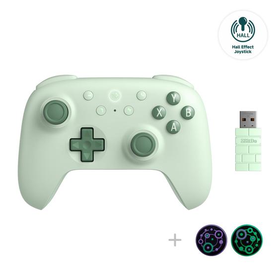 Imagem de Controlador sem fio 8Bitdo Ultimate 2C Hall Effect Green