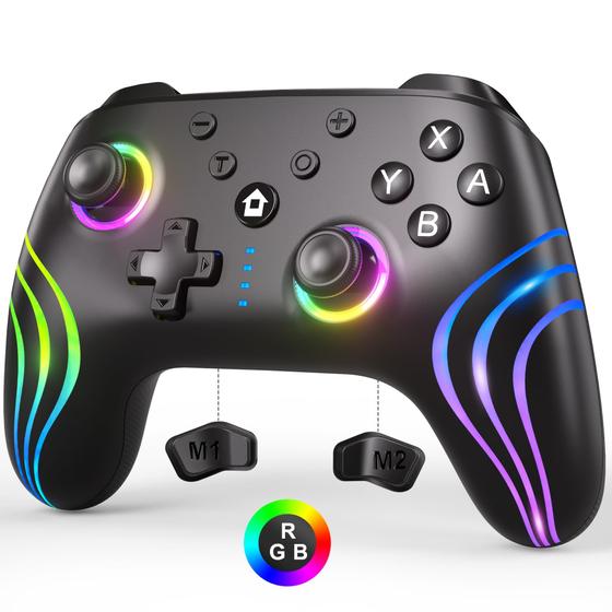Imagem de Controlador Sem Fio SINPIPOW Wireless Pro com RGB - para Switch/Lite/OLED/PC