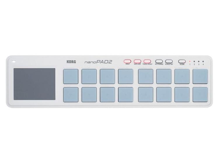 Imagem de Controlador Teclado Korg Nanopad2 USB Midi 16 Pads Sólidos Portátil Branco