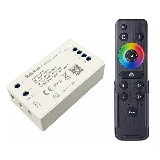 Imagem de Controlador Wifi Iluminação Controle Remoto Led Rgb Conexão