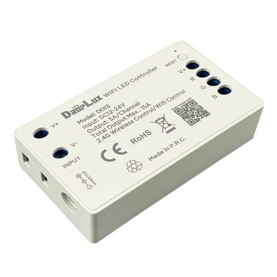 Imagem de Controlador WiFi Iluminação Led RGB Conexão com Tuya Smart  App, Alexa e Google Assistant