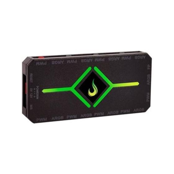 Imagem de Controladora Gamer Para Cooler Rise Mode ARGB 3P 5V Hub e PWM - RM-COPW-ARGB