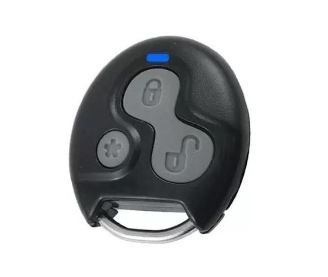 Imagem de Controle Alarme Automotivo Olimpus  Led Azul Completo Com Bateria
