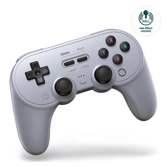Imagem de Controle Bluetooth 8Bitdo Pro 2 para Switch - Edição Cinza