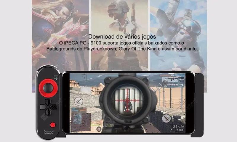Imagem de Controle Bluetooth Free Fire 9100 Wireless Gamepad Joystick - Ipega