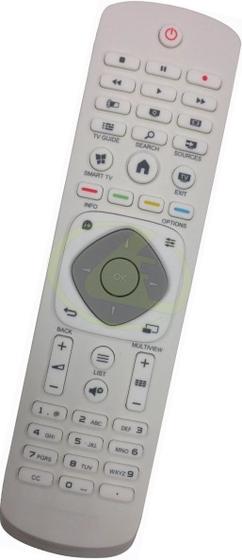 Imagem de Controle branco p/ tv philips 42pfg6809 47pfg5909 47pfg6519 47pfg6809 48pfg6110 48pfg6309 55pfg6519 55pfg6809 65pfg6659