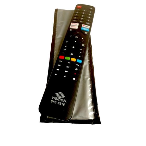Imagem de Controle + Capa Para Smart Tv Vizzion Linux Le43df20 / Le50uhd