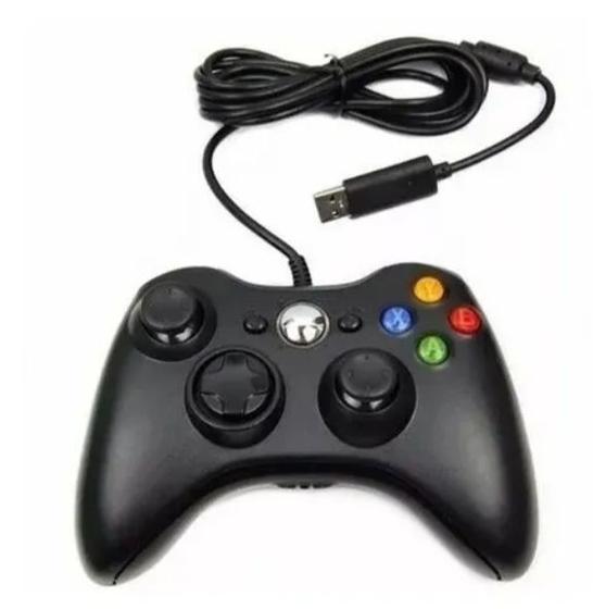 Controle compatível 360 Com Fio Pc 2 Em 1 para Games Menor preço em Controle compatível 360 Com Fio Pc 2 Em 1 para Games