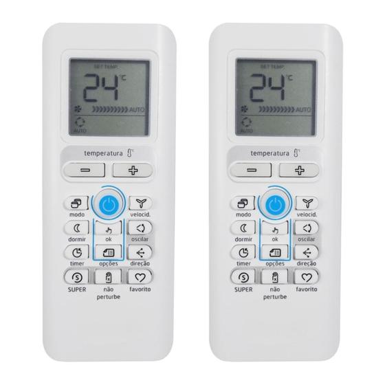 Imagem de Controle Compatível Com Ar Condicionado Springer Midea /2 Pc