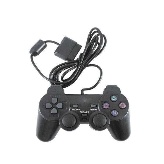 Imagem de Controle Compatível com PS2 Com Fio Preto