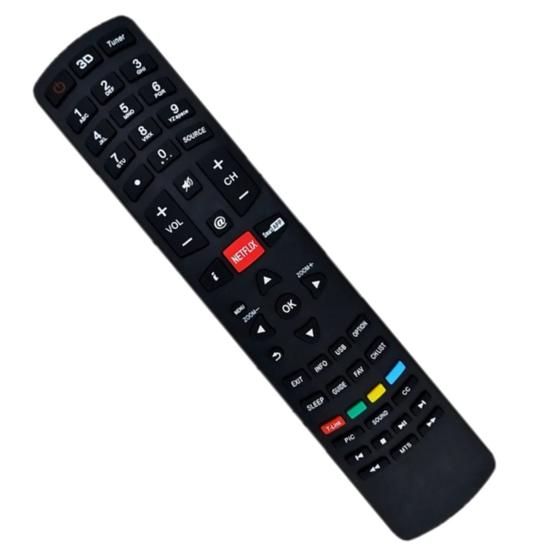 Imagem de Controle Compatível Com Tv Led 3d Philco Rc3100l03 Netflix