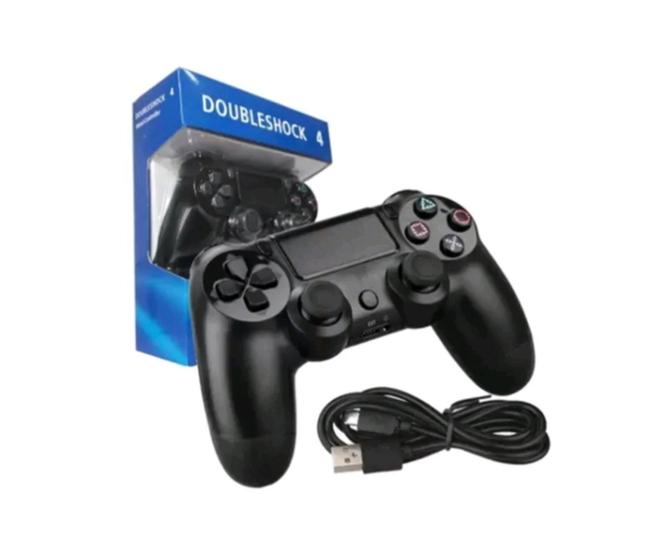 Imagem de Controle Compatível Para Ps4 e PC Preto Com Fio 