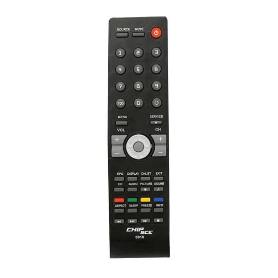 Imagem de Controle Compatível Para TV LCD Aoc Modelo Le42h057d 46h057d 0268818