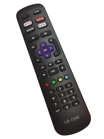 Imagem de Controle Compatível Smart Tv Roku Aoc / Britania / Philco / Semp Tcl LE7246