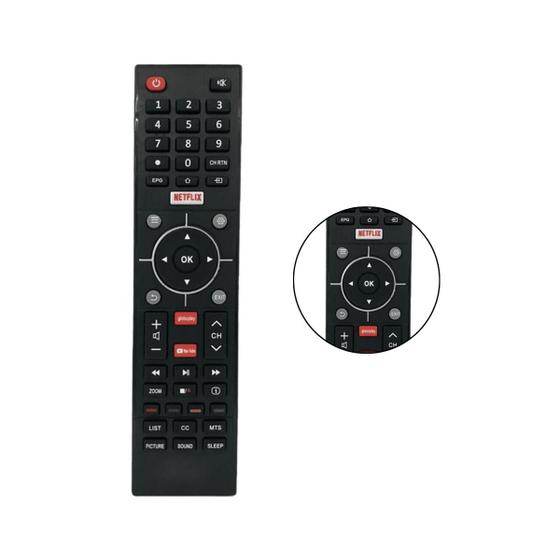 Controle Compatível Smart Tv Semp TCL Ct-6840 Ct-6810 Menor preço em Controle Compatível Smart Tv Semp TCL Ct-6840 Ct-6810