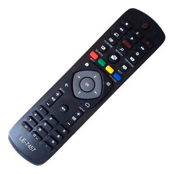 Imagem de Controle Compatível Tv Philips Smart Netflix 55pug6102/78
