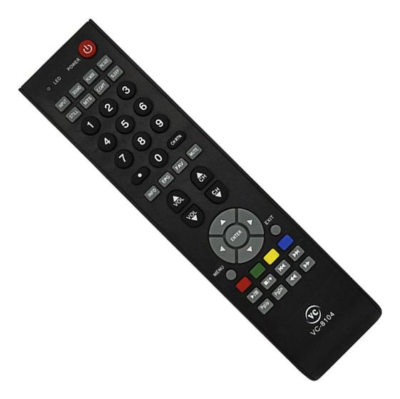 Imagem de Controle Compatível Tv Semp TCL Lcd Led Vc-8104