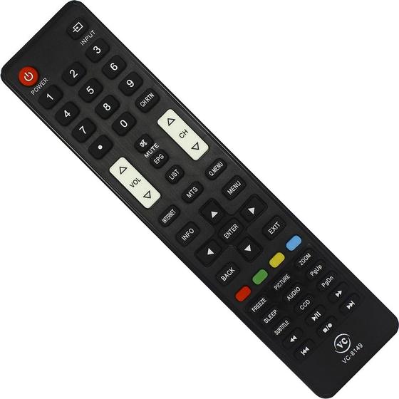 Imagem de Controle Compatível Tv Semp TCL Vc-a8149