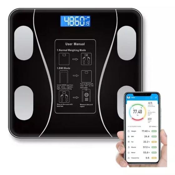 Imagem de Controle completo de IMC e peso com a balança digital.