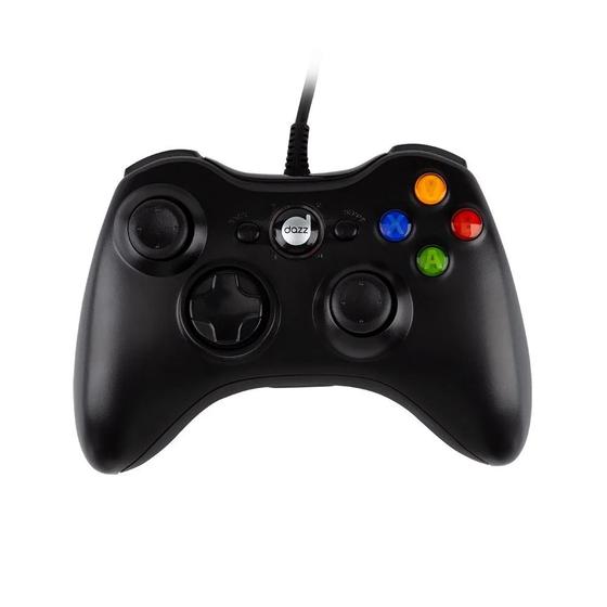 Imagem de Controle Dazz Dual Shock Combat, USB 2,0, Preto - 621246