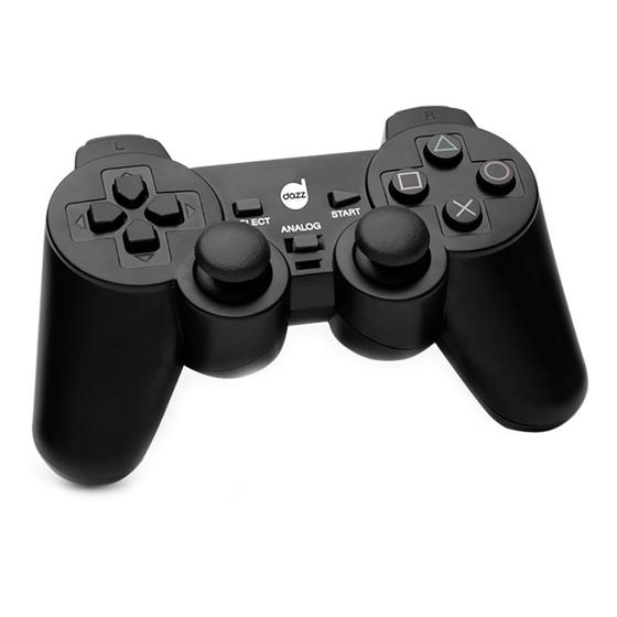 Controle dual shock pc usb dazz preto 62132-2 Menor preço em Controle dual shock pc usb dazz preto 62132-2