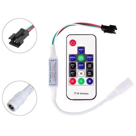 Imagem de Controle Fita LED Digital WS2811 WS2811 WS2815 Endereçada 5-24V