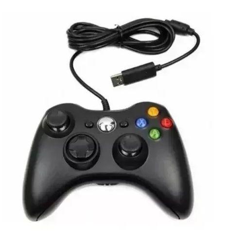 Controle Game Compativel X-box 360 Joystick Wireless Com Fio Preto Alto-360w Menor preço em Controle Game Compativel X-box 360 Joystick Wireless Com Fio Preto Alto-360w