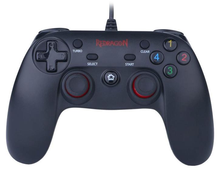 Imagem de Controle Gamepad Redragon Saturn G807 para PC e PS3 - com Vibração e Modo Turbo