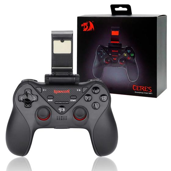 Imagem de Controle Gamer Sem Fio Ceres Preto IOS/Android/PC G812 Redragon